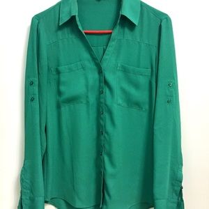 Green Button-Down Shirt